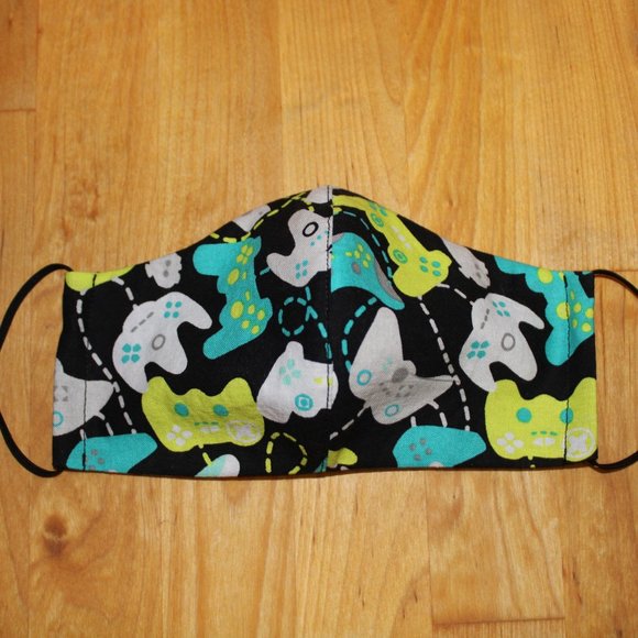 Video Game Controller Cotton Face Mask Fabric - Picture 2 of 3